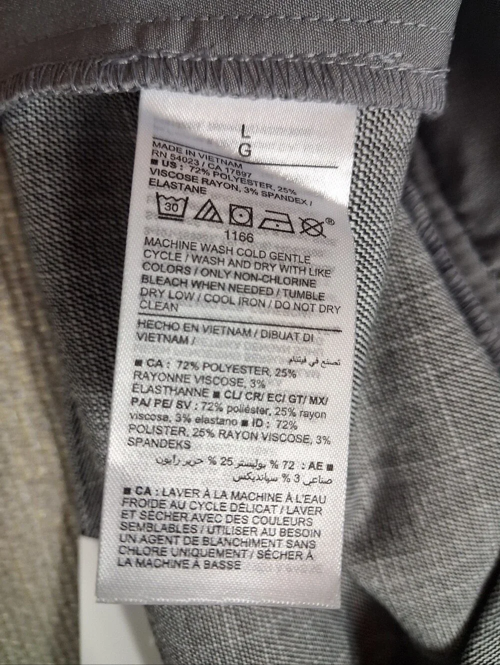 Old Navy Taylor Extra High-Rise Wide-Leg Full-Length Trouser Pants Gray Size L